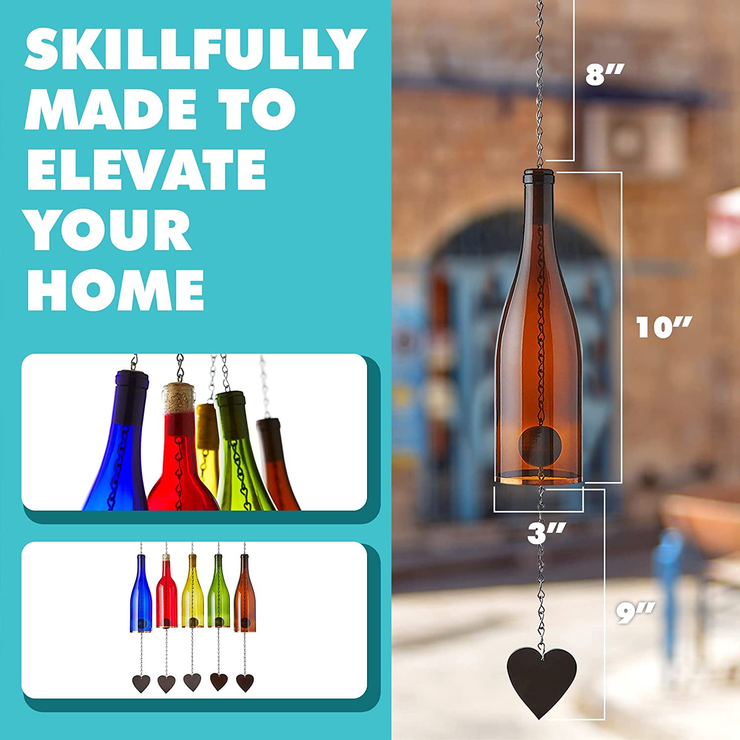 Wind Chime | 750ml Wine Bottle